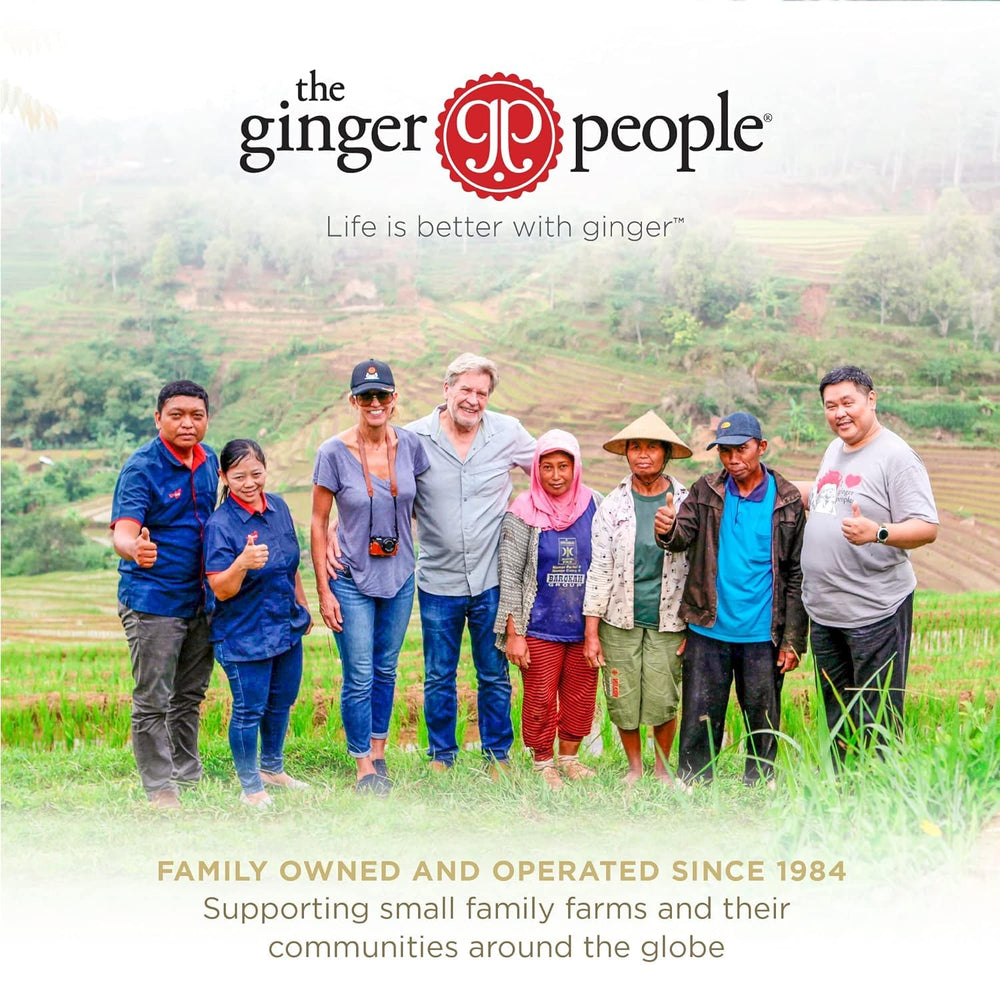 The Ginger People bottle on a kitchen counter in a lifestyle scene for everyday use