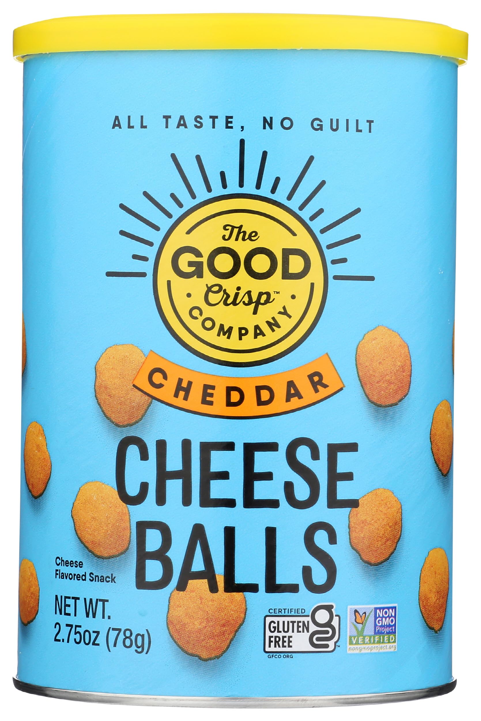 The Good Crisp Company front packaging showing 2.75 oz bag and clear branding, grab-and-go convenience