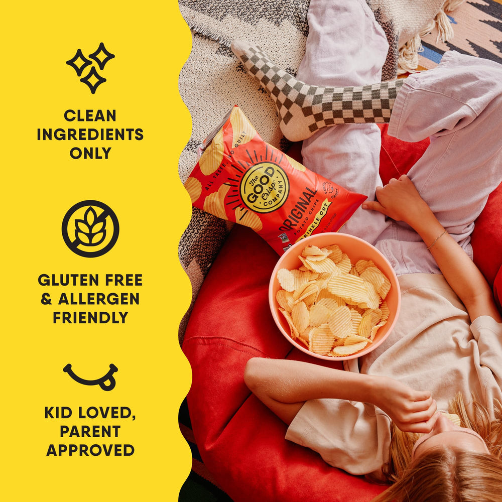 The Good Crisp Company closeup of sealed Outback BBQ bag highlighting ingredients