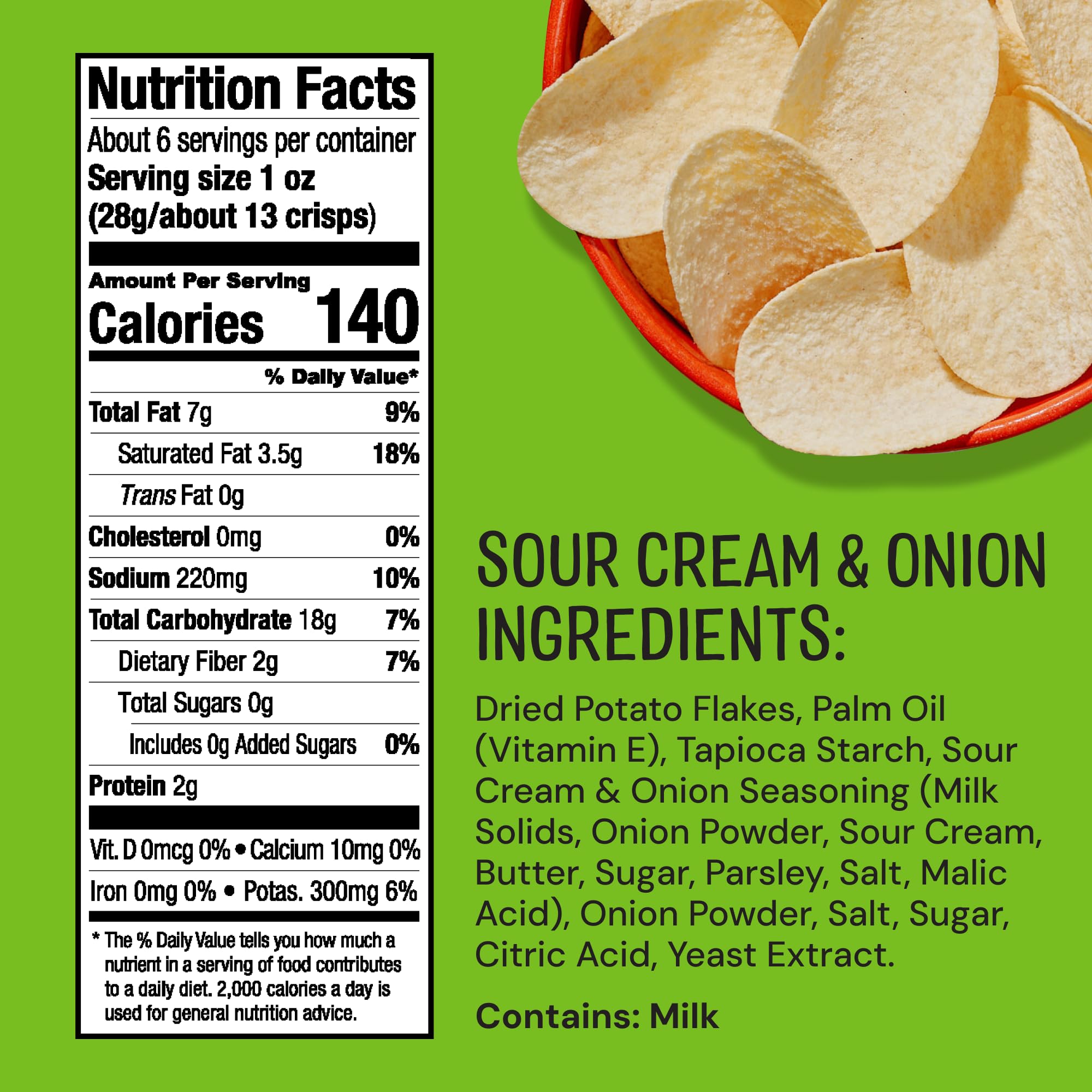 Close-up of The Good Crisp Company chip texture highlighting crunchy, non-greasy surface