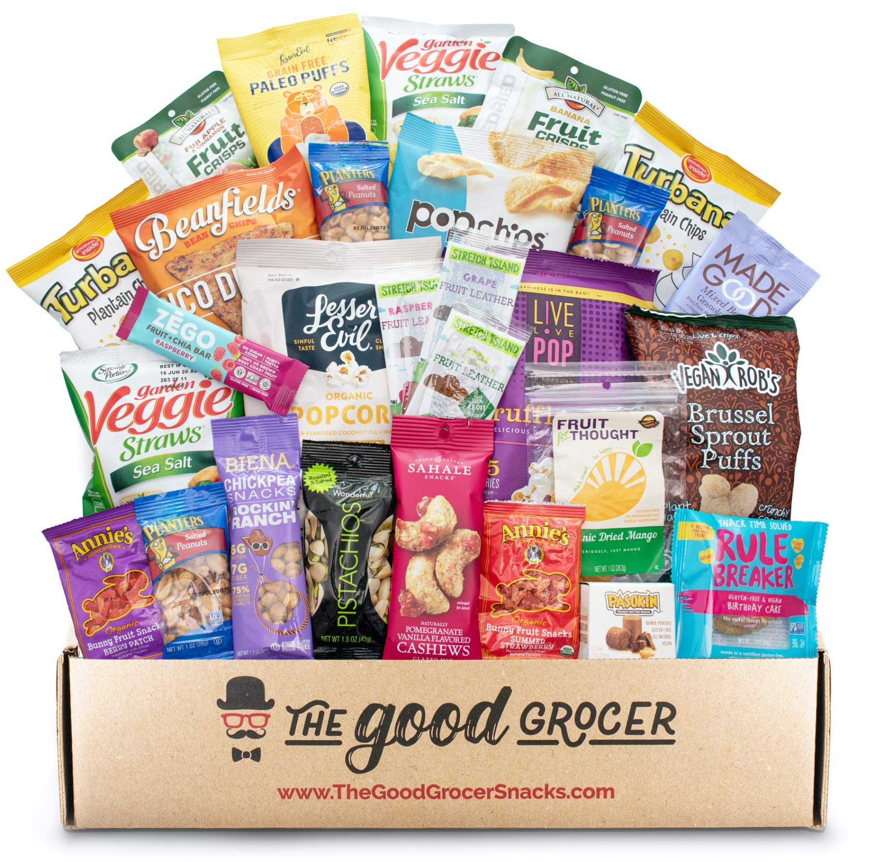 The Good Grocer snacks arranged in an office breakroom highlighting easy sharing and convenience