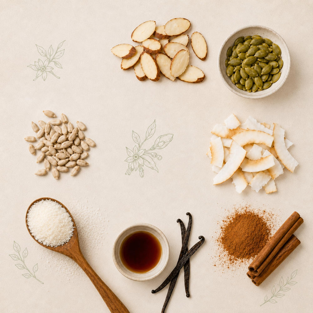 THE GRANOLA BAKERY handful snack in hand showing convenient on-the-go energy benefit