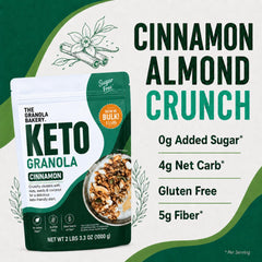 THE GRANOLA BAKERY seeds and nuts texture emphasizing high-fiber ingredients benefit