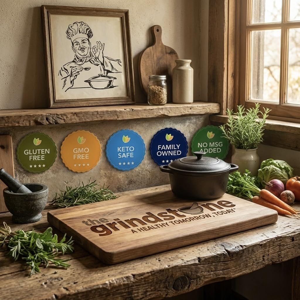 The Grindstone ingredient bundle of organic herbs showing natural, additive-free composition