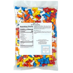 THE HAMPTON CANDY COMPANY close-up of bone-shaped candy texture highlighting glossy hard-candy finish and flavor variety