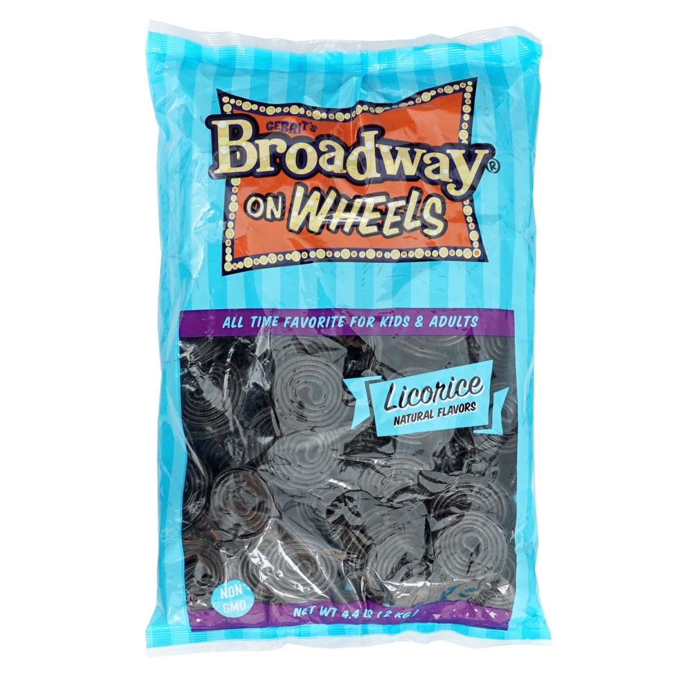 THE HAMPTON CANDY COMPANY close-up of unrolled licorice wheels showing chewability benefit
