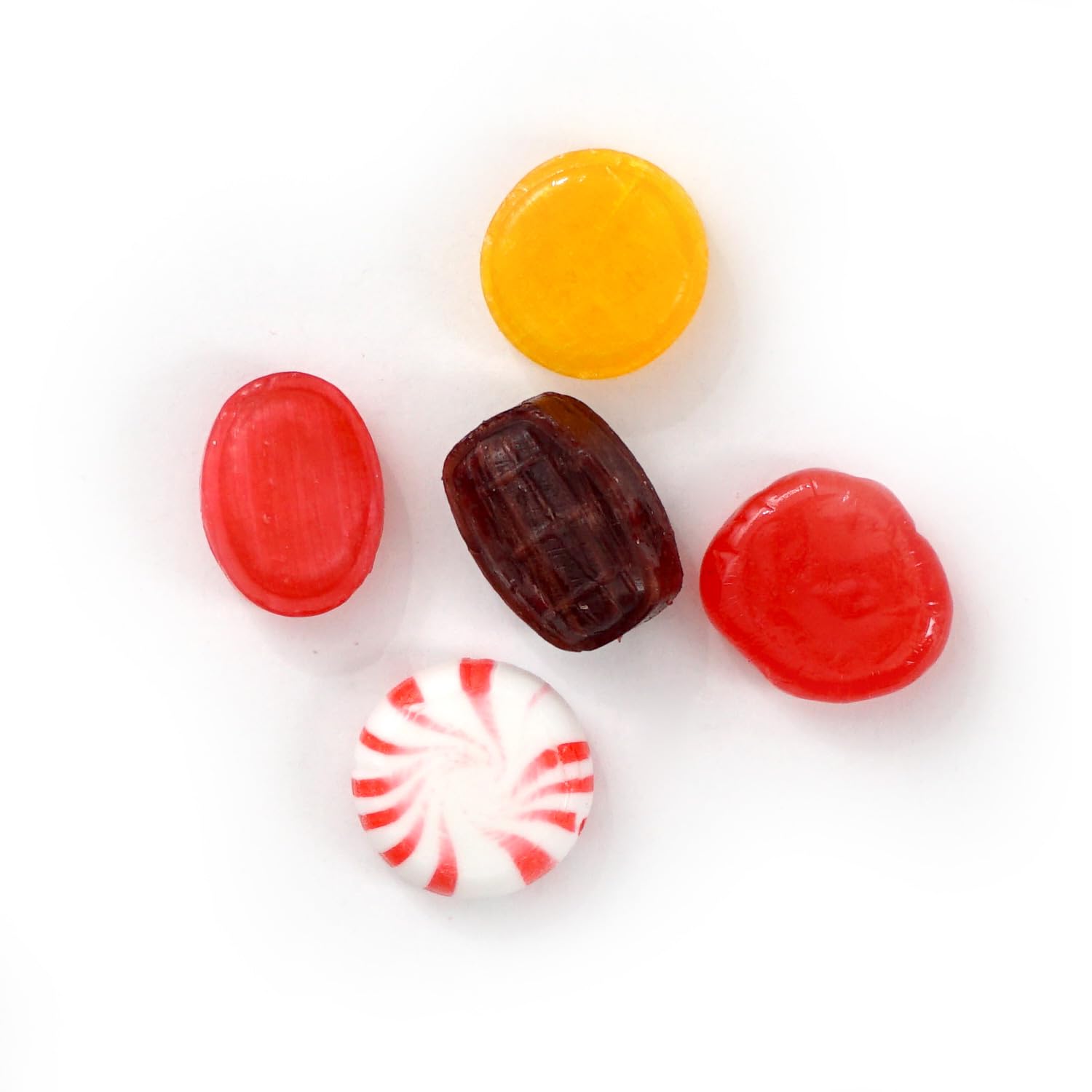 THE HAMPTON CANDY COMPANY candy bag next to a hand for size and portioning reference