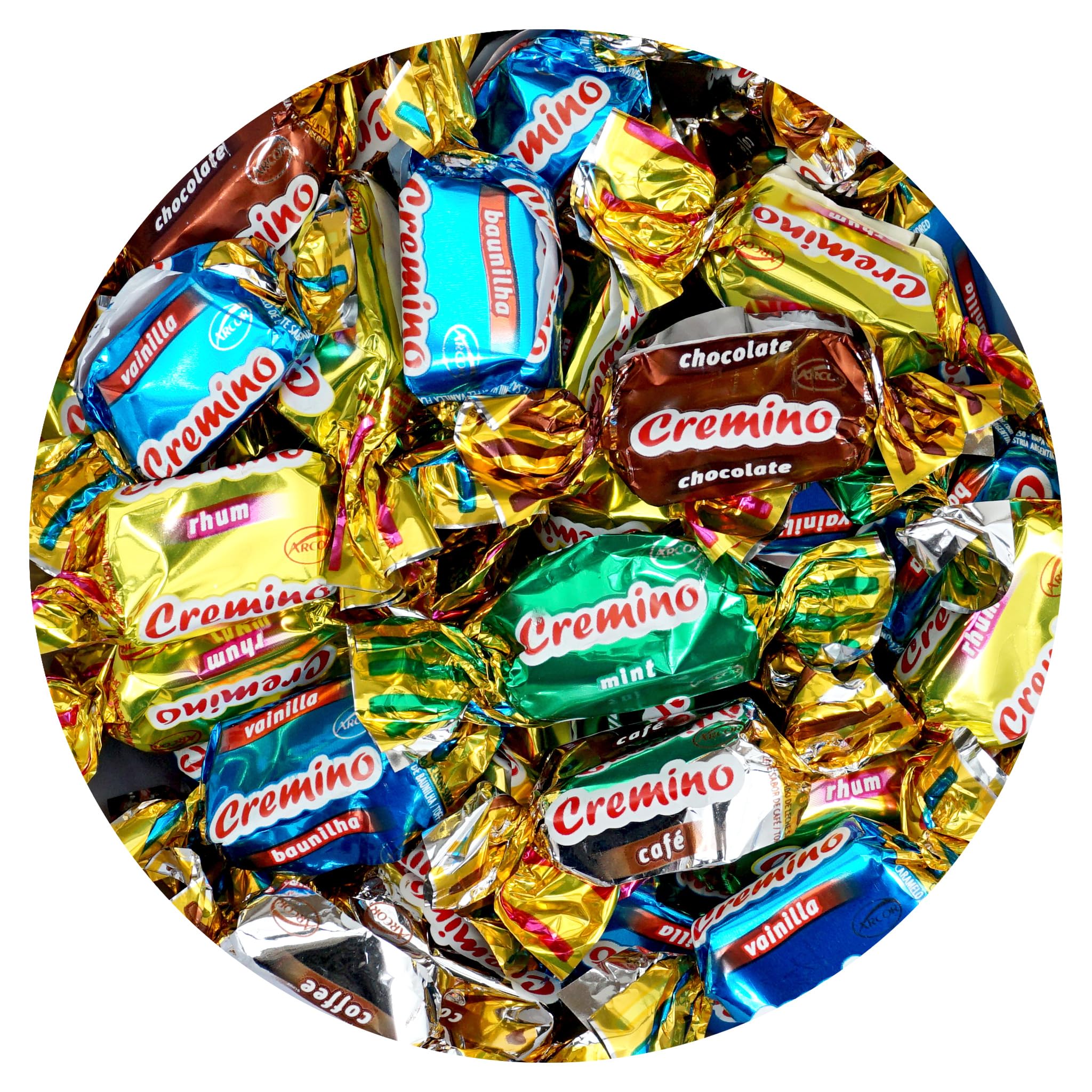 THE HAMPTON CANDY COMPANY Arcor front packaging showing mixed toffee assortment and weight