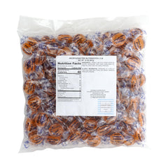 THE HAMPTON CANDY COMPANY close-up of individually wrapped butterscotch pieces for hygiene