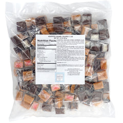 THE HAMPTON CANDY COMPANY close-up of caramel cube texture highlighting creamy chewiness