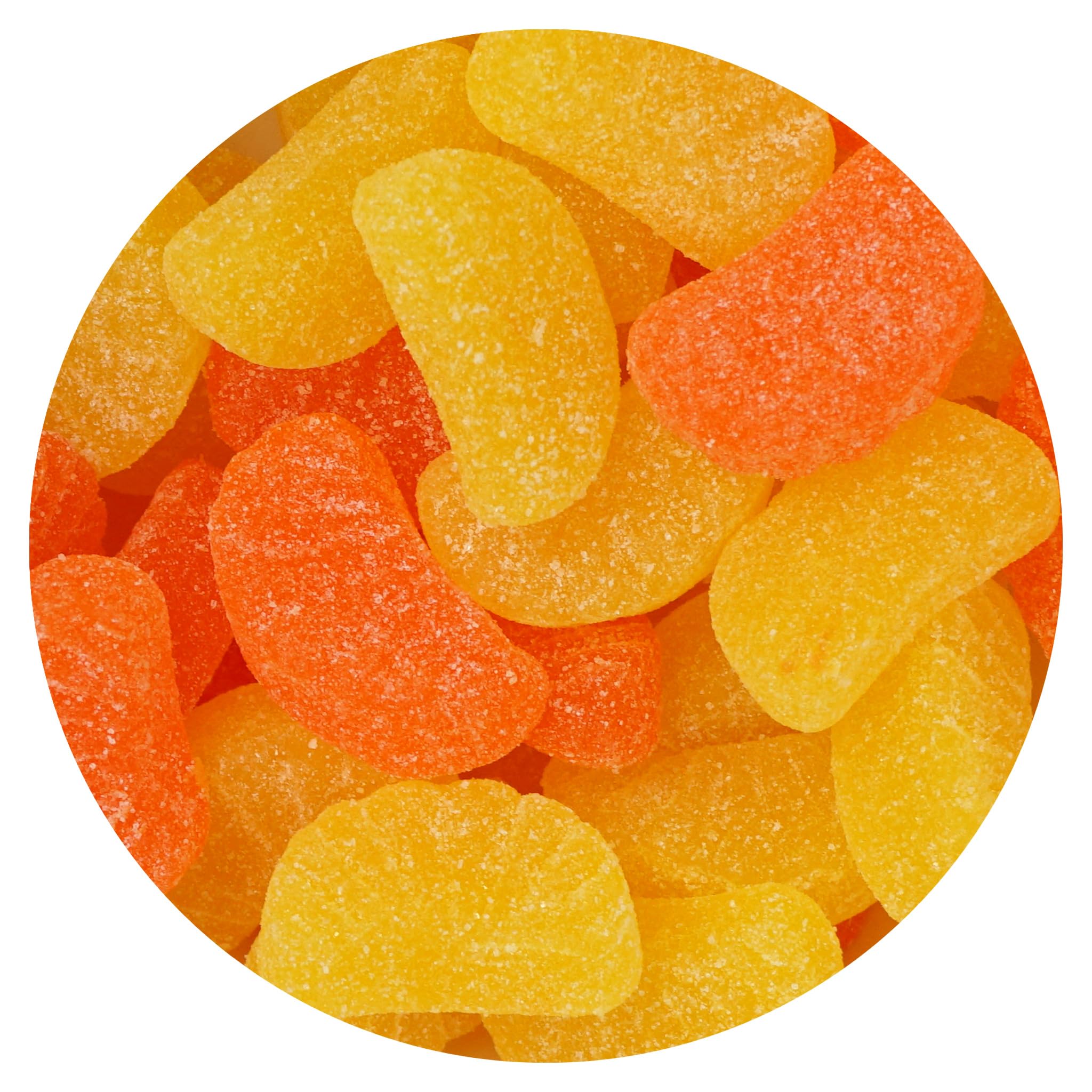 THE HAMPTON CANDY COMPANY front packaging showing 2 lb bag and flavors, clear labeling benefit