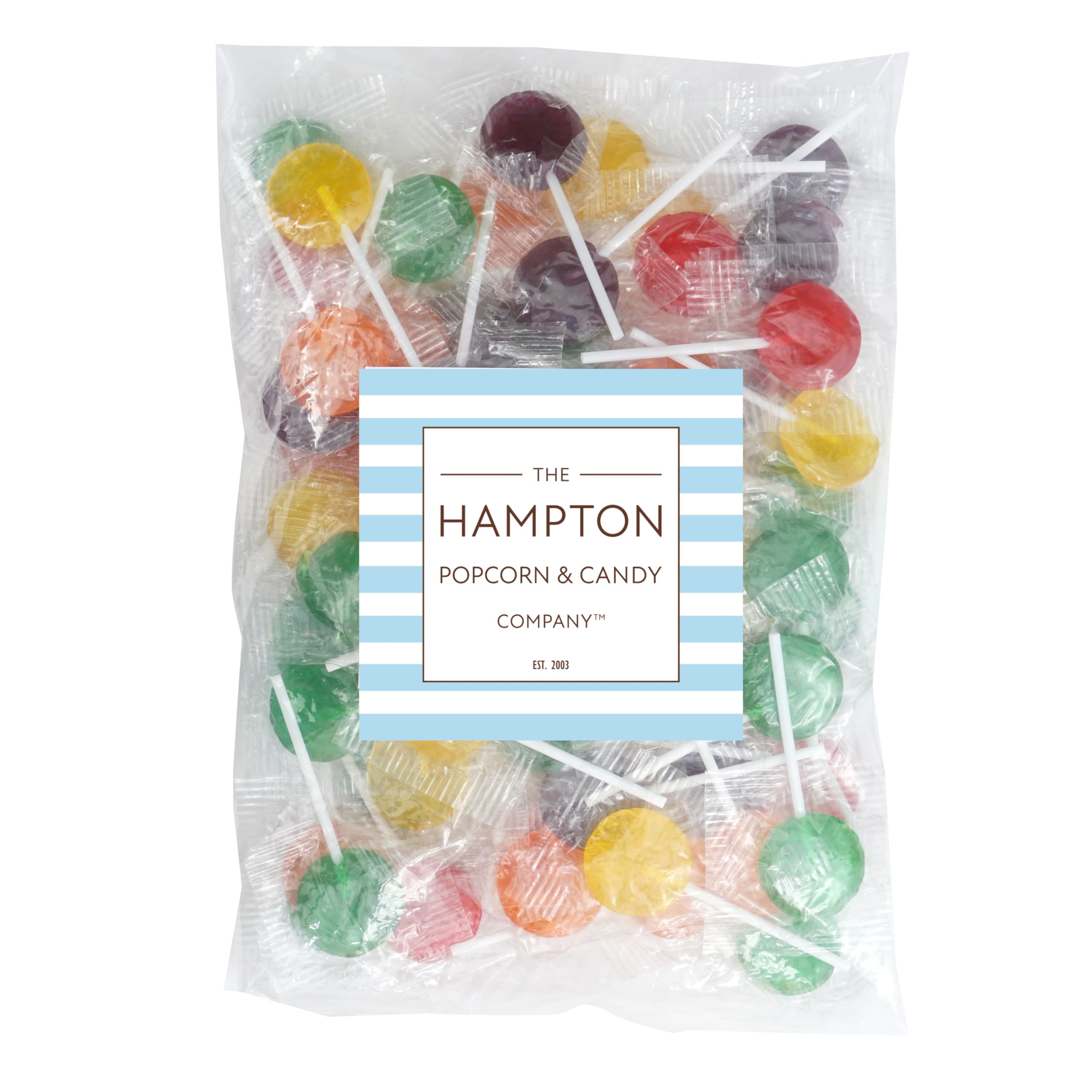 THE HAMPTON CANDY COMPANY close-up of hard-candy surface highlighting long-lasting texture