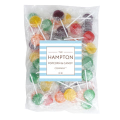 THE HAMPTON CANDY COMPANY close-up of hard-candy surface highlighting long-lasting texture