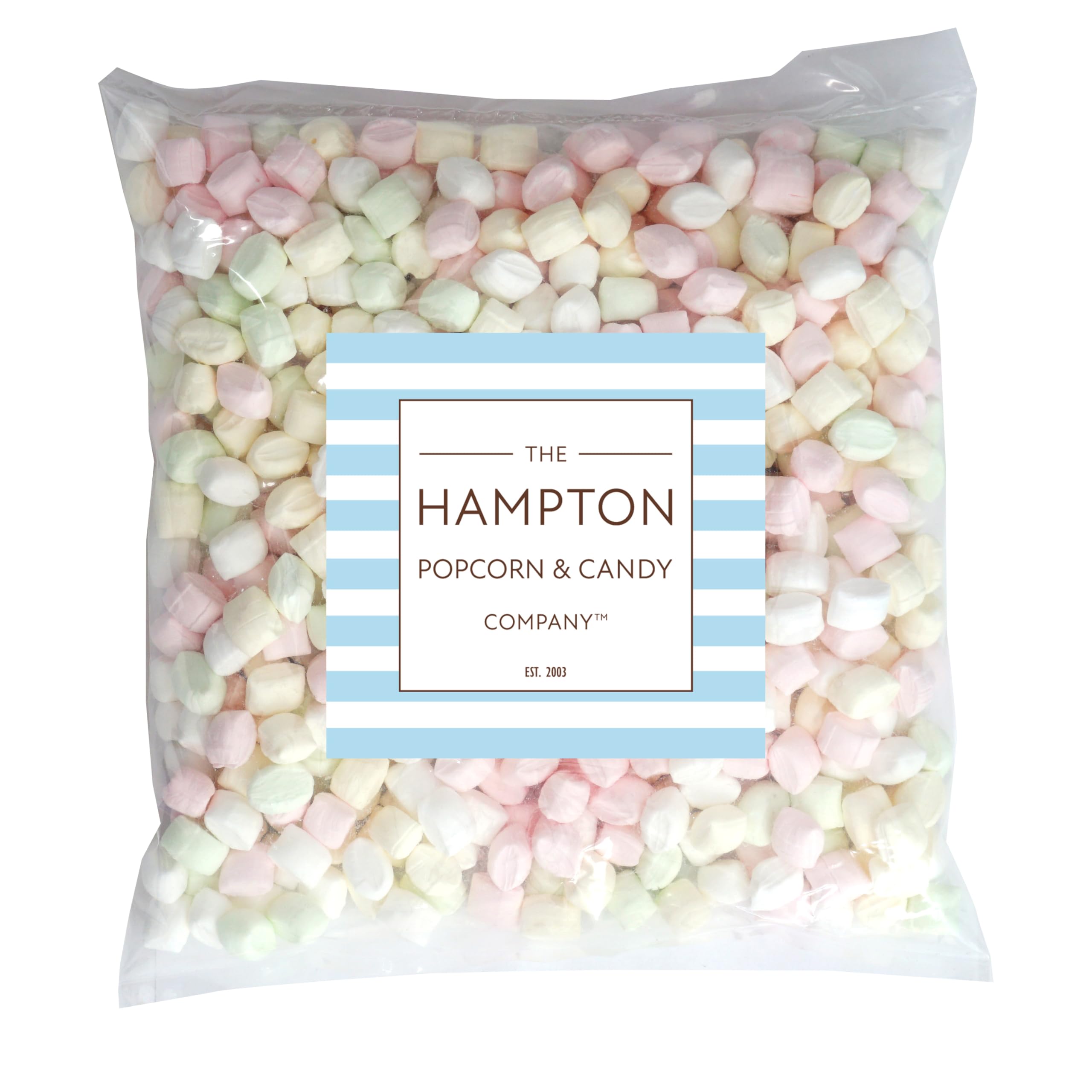 THE HAMPTON CANDY COMPANY close-up of soft pastel mint texture highlighting creamy mouthfeel benefit