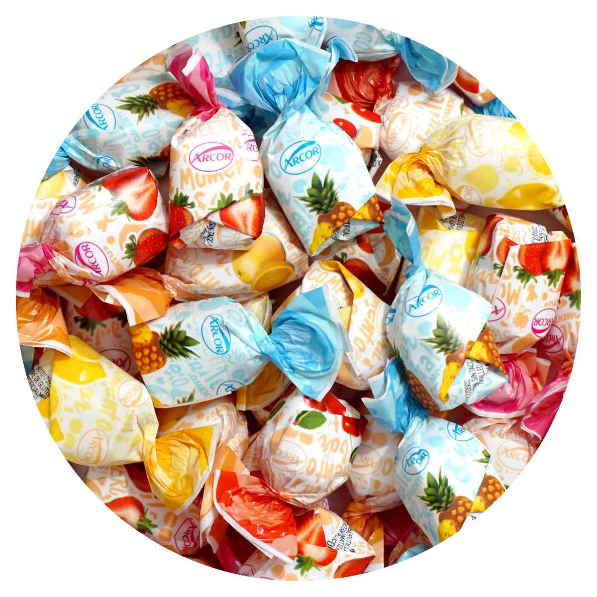 THE HAMPTON CANDY COMPANY front packaging showing two-pound bulk bag benefit freshness