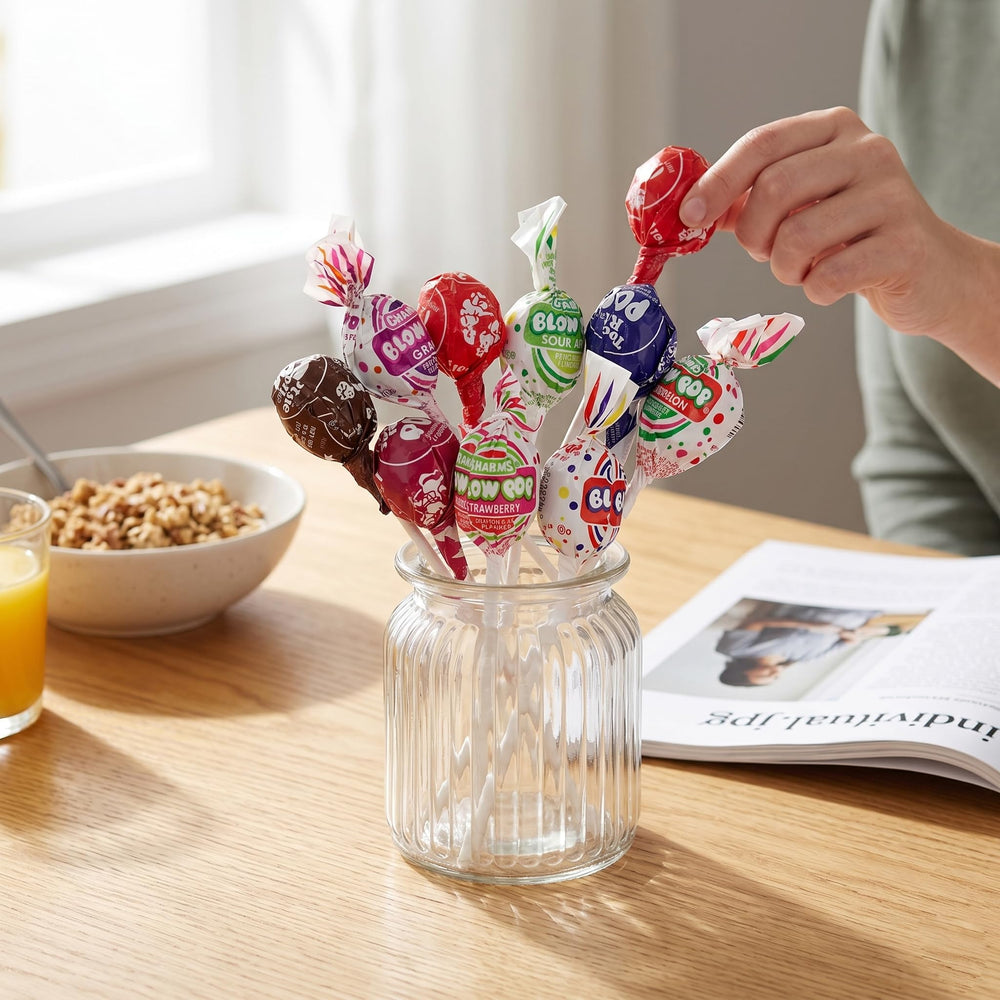THE HAMPTON CANDY COMPANY individually wrapped lollipops ready for distribution