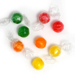 THE HAMPTON CANDY COMPANY individually wrapped candy pieces demonstrating hygienic on-the-go benefit