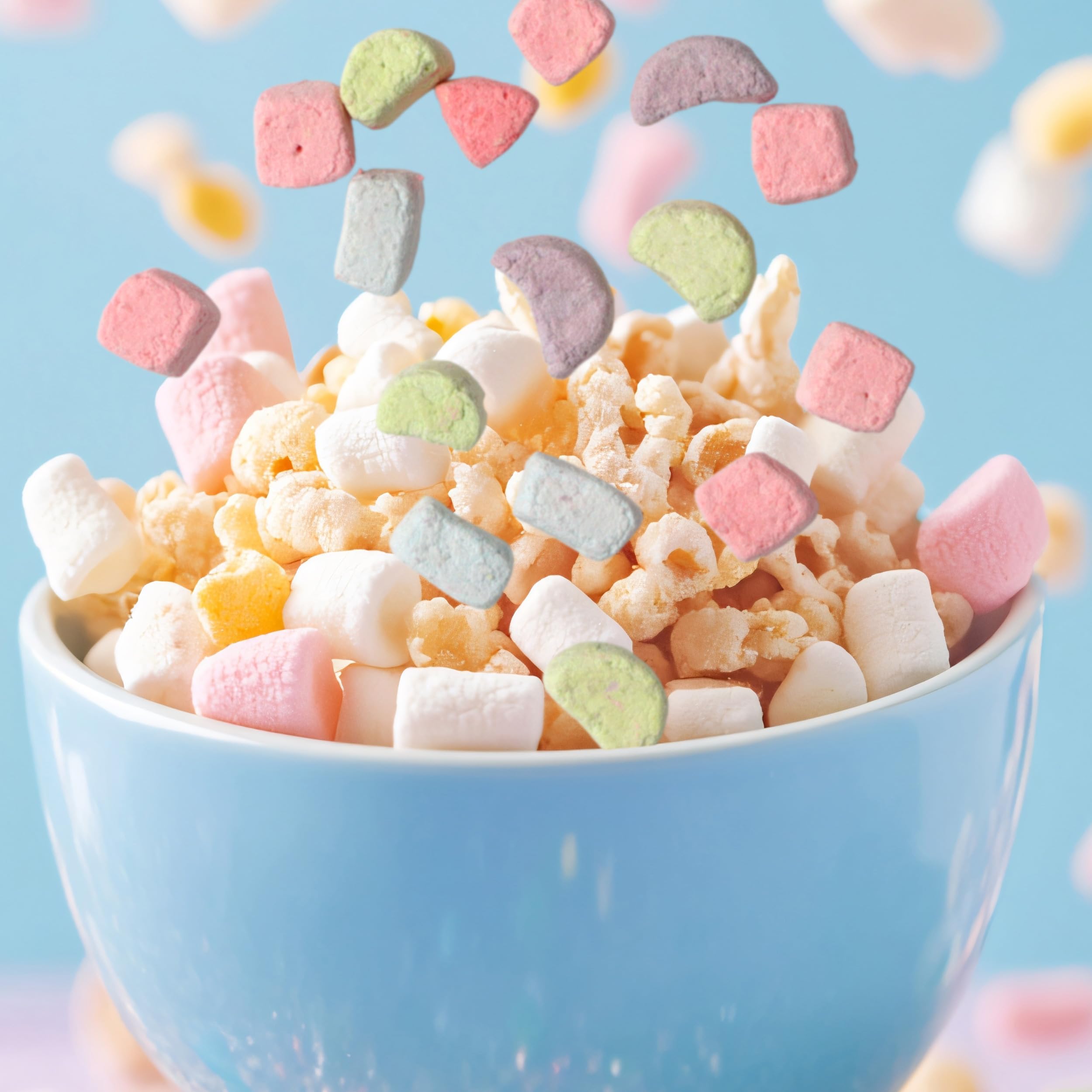 THE HAMPTON CANDY COMPANY portioned marshmallows in a measuring cup, showing bulk size convenience