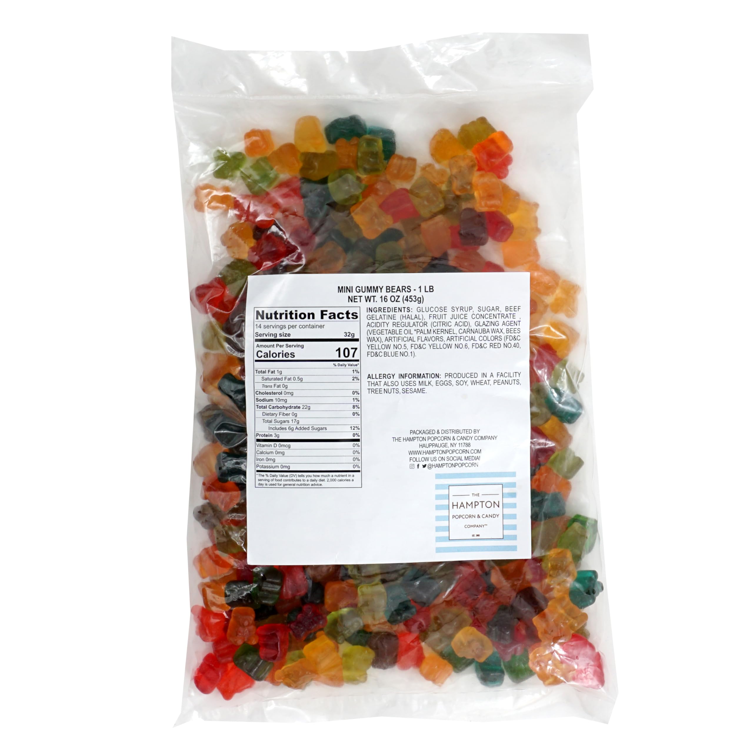 THE HAMPTON CANDY COMPANY close-up of gummy texture highlighting soft chew