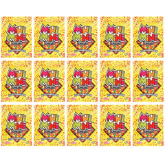 THE HAMPTON CANDY COMPANY open pouch displaying colorful mini chiclets for sharing