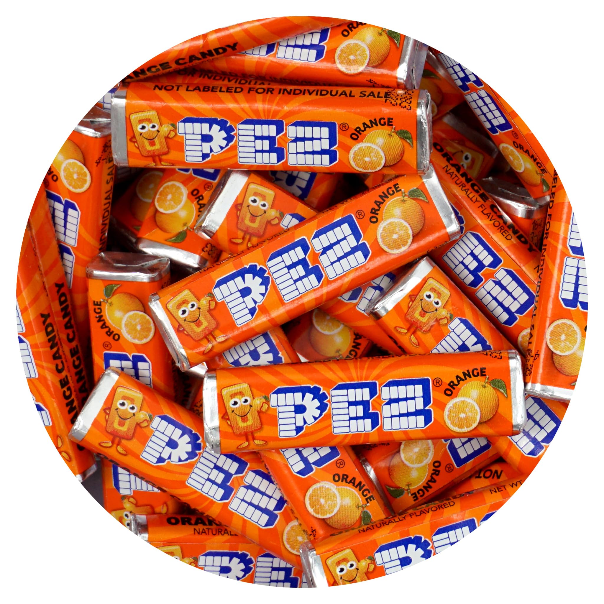 THE HAMPTON CANDY COMPANY front bag shot showing orange candy, highlights bulk value