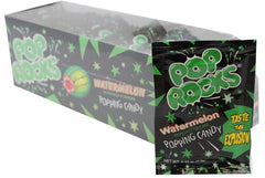 THE HAMPTON CANDY COMPANY watermelon Pop Rocks front pack showing bright packaging and playful popping benefit