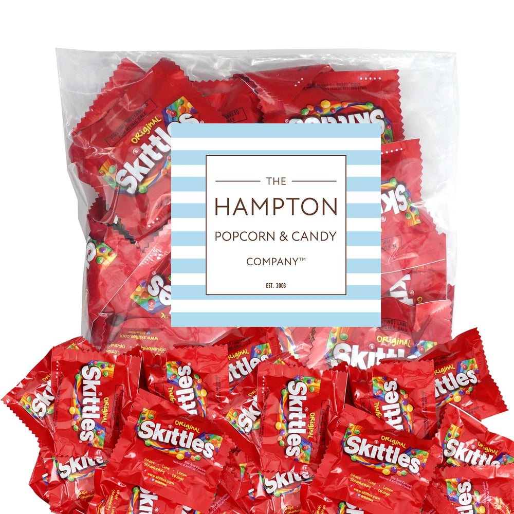 THE HAMPTON CANDY COMPANY size comparison with a ruler showing approximate pack scale