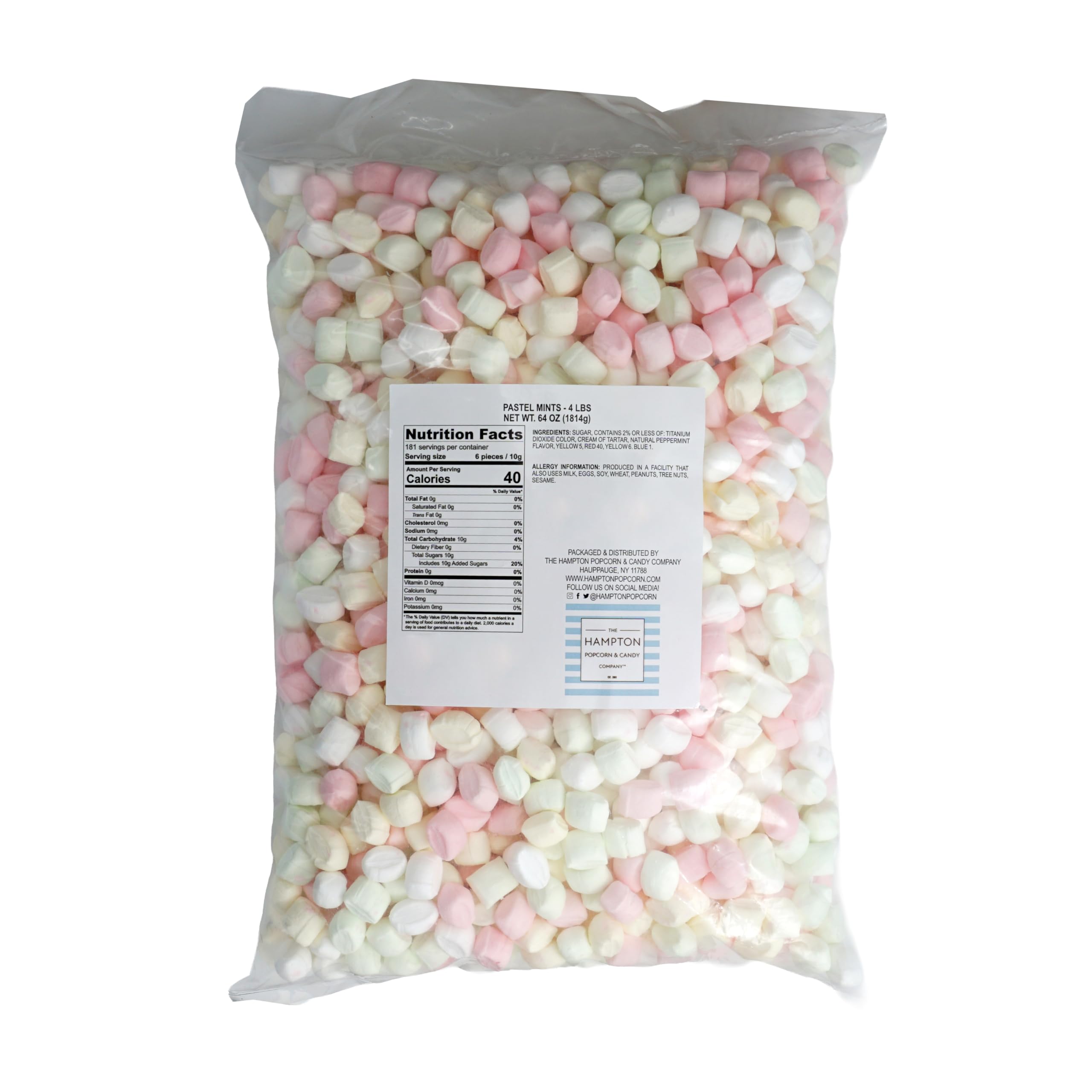 THE HAMPTON CANDY COMPANY close-up of soft mint texture highlighting creamy melt-in-mouth benefit