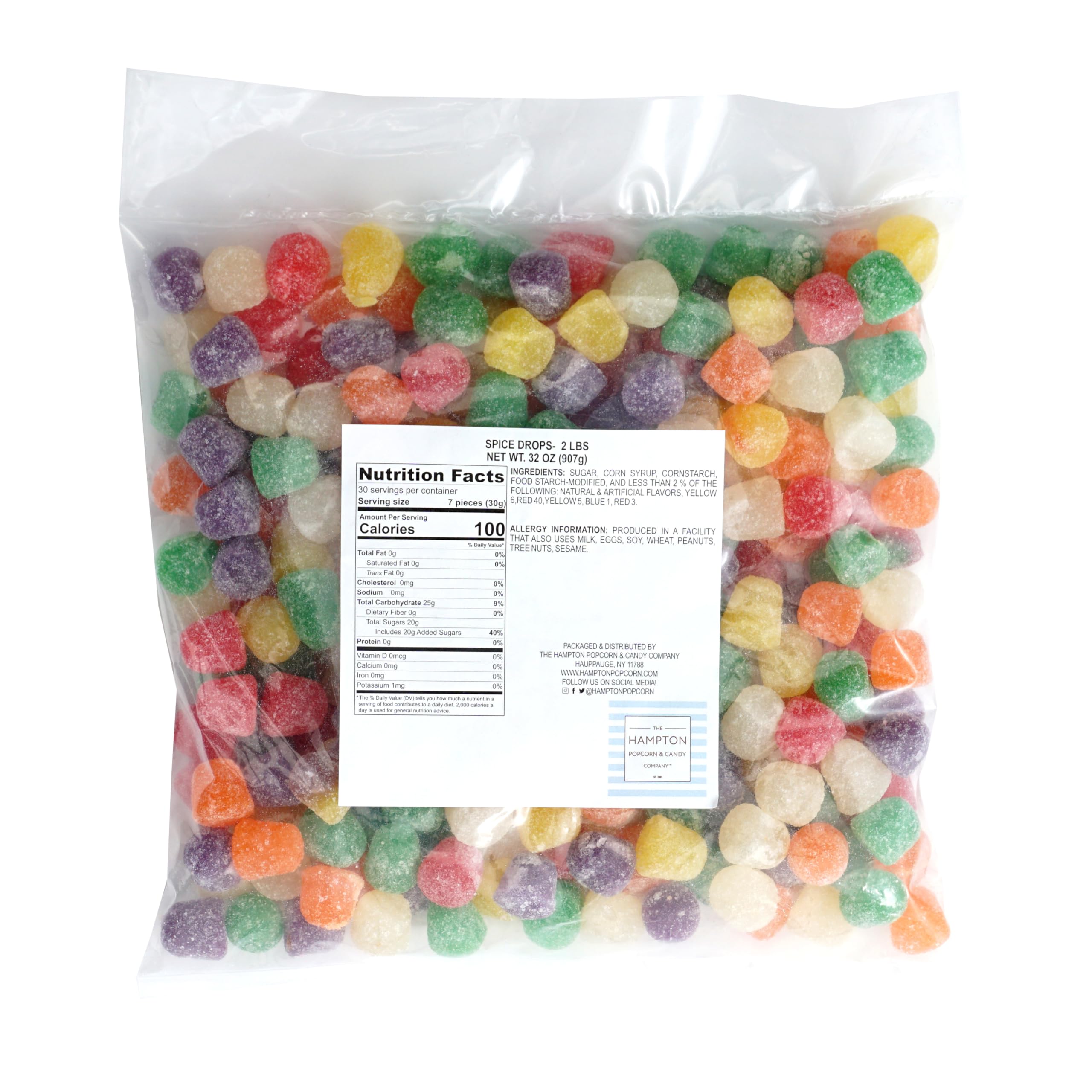 THE HAMPTON CANDY COMPANY close-up of gumdrop texture highlighting chewy consistency benefit