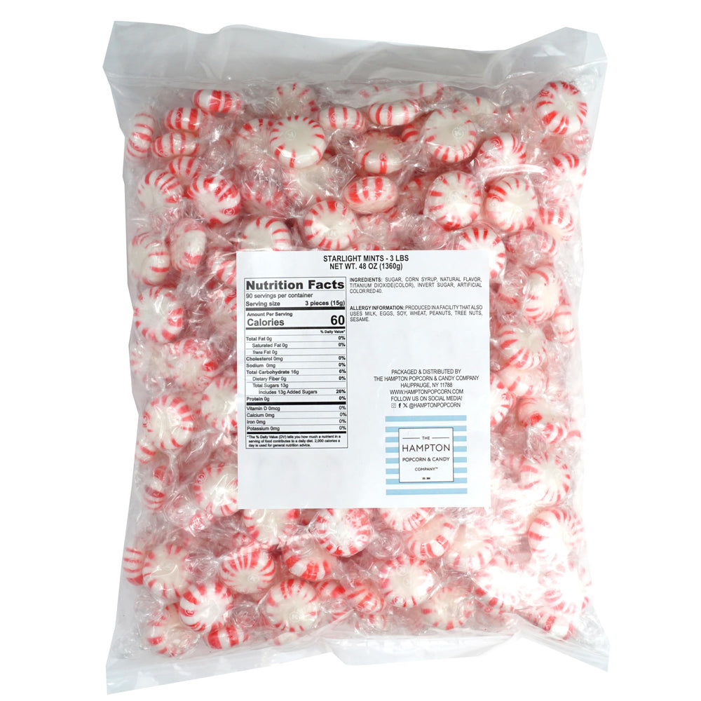 THE HAMPTON CANDY COMPANY close-up of red and white peppermint swirl highlighting classic look