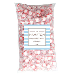 THE HAMPTON CANDY COMPANY close-up of peppermint texture and swirl for visual appeal