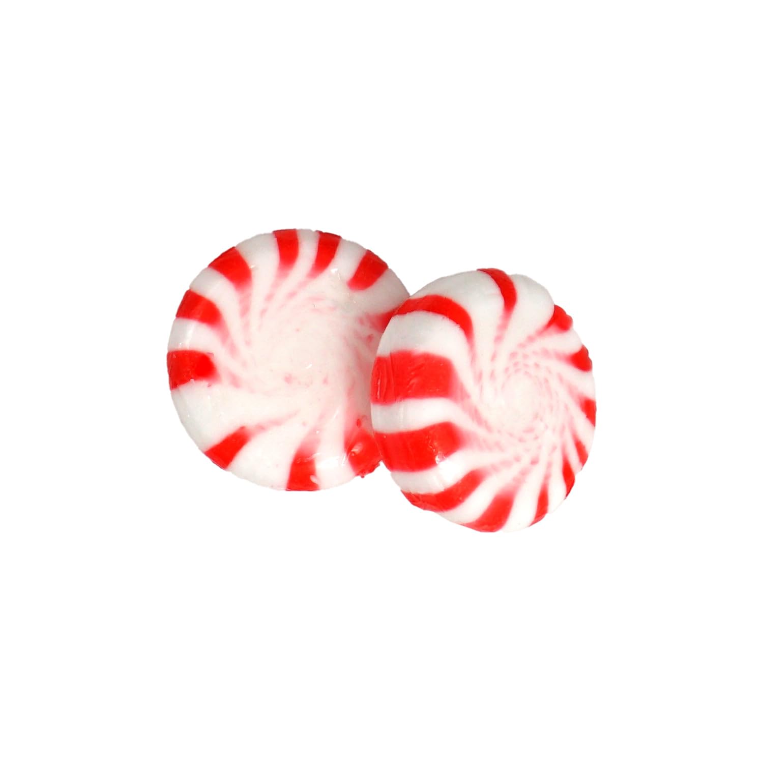 THE HAMPTON CANDY COMPANY size comparison with a hand showing individual mint scale