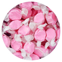 The Hampton Candy Company front packaging showing one-pound bag and label keeps taffy fresh