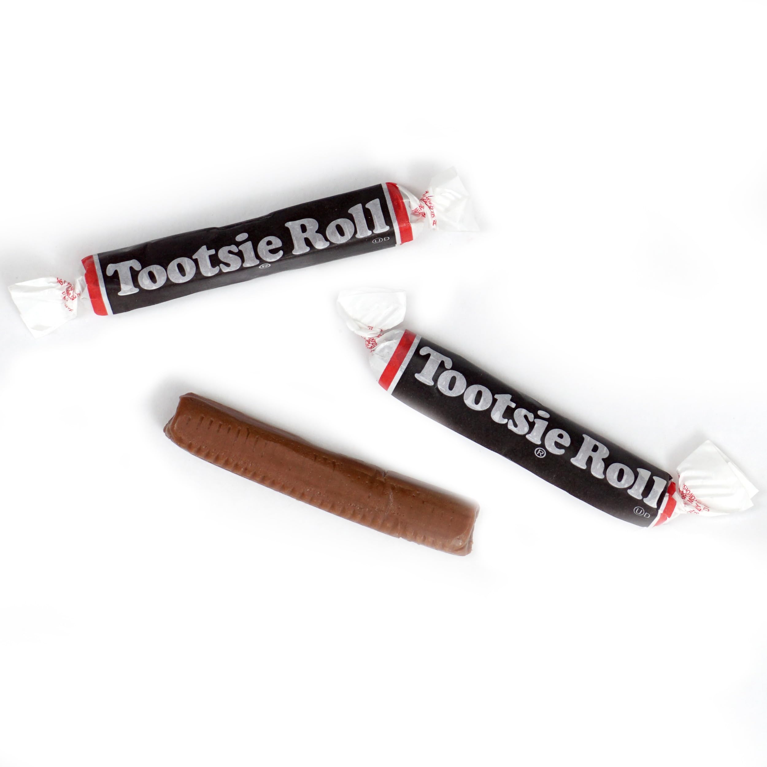 THE HAMPTON CANDY COMPANY bowl of individually wrapped large Tootsie Rolls ideal for parties