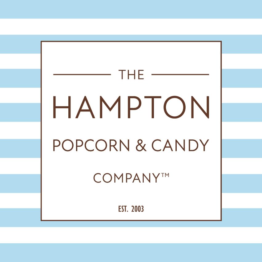 THE HAMPTON CANDY COMPANY flavor labels detail showing Strawberry Watermelon Tropical Punch clarity