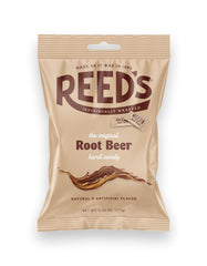 THE HAMPTON CANDY COMPANY close-up of individually wrapped Reed's root beer candies highlighting texture and flavor
