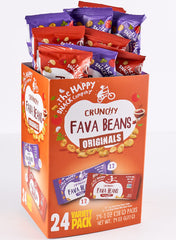 The Happy Snack Company open 1 oz bag in hand demonstrating portability and portion control