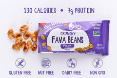 The Happy Snack Company beans served in a bowl adding crunchy protein to a salad
