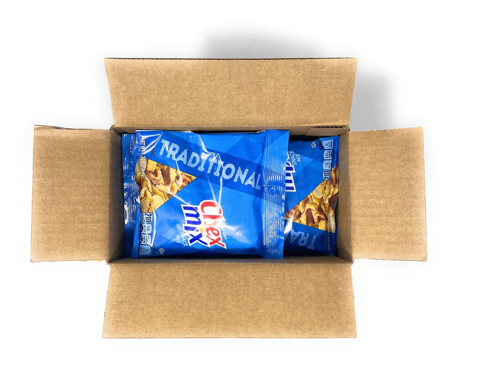 Small serving bowls of The Holy South Chex Mix set on table for easy sharing