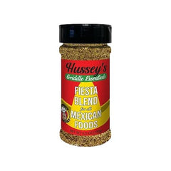 The Hungry Hussey Fiesta Dust front label showing jar and vibrant seasoning for bold flavor