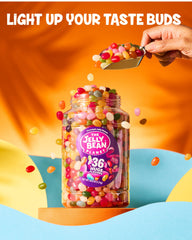 The Jelly Bean Planet close-up of mixed beans highlighting color variety and taste appeal