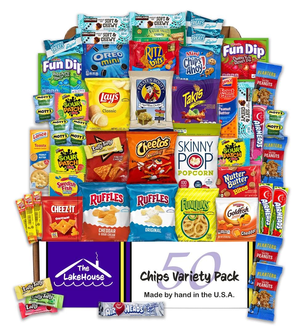 The LakeHouse front box packaging showing full snack assortment and gifting appeal