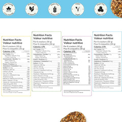 The Low Carb Co opened individual bag revealing crisp seed crackers inside