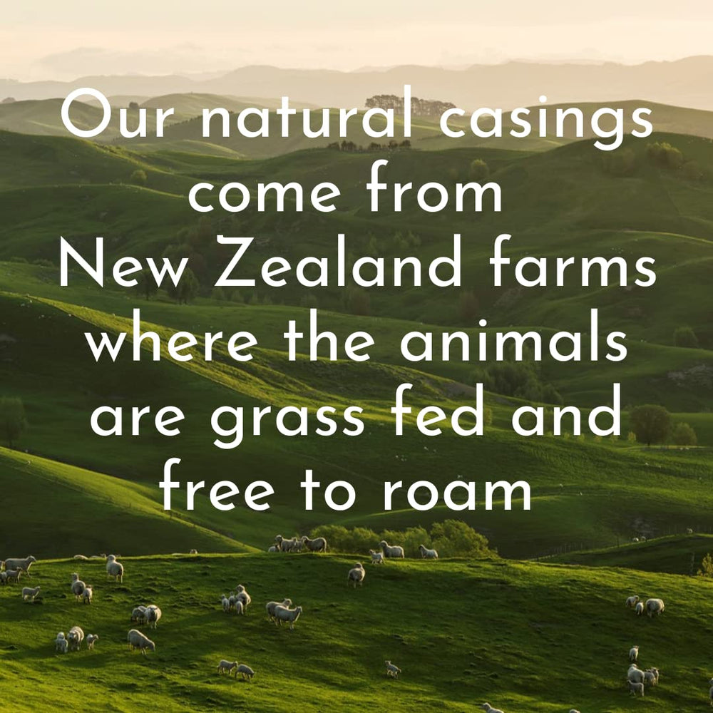 THE NEW ZEALAND CASINGS CO grilled breakfast sausages in a casual setting
