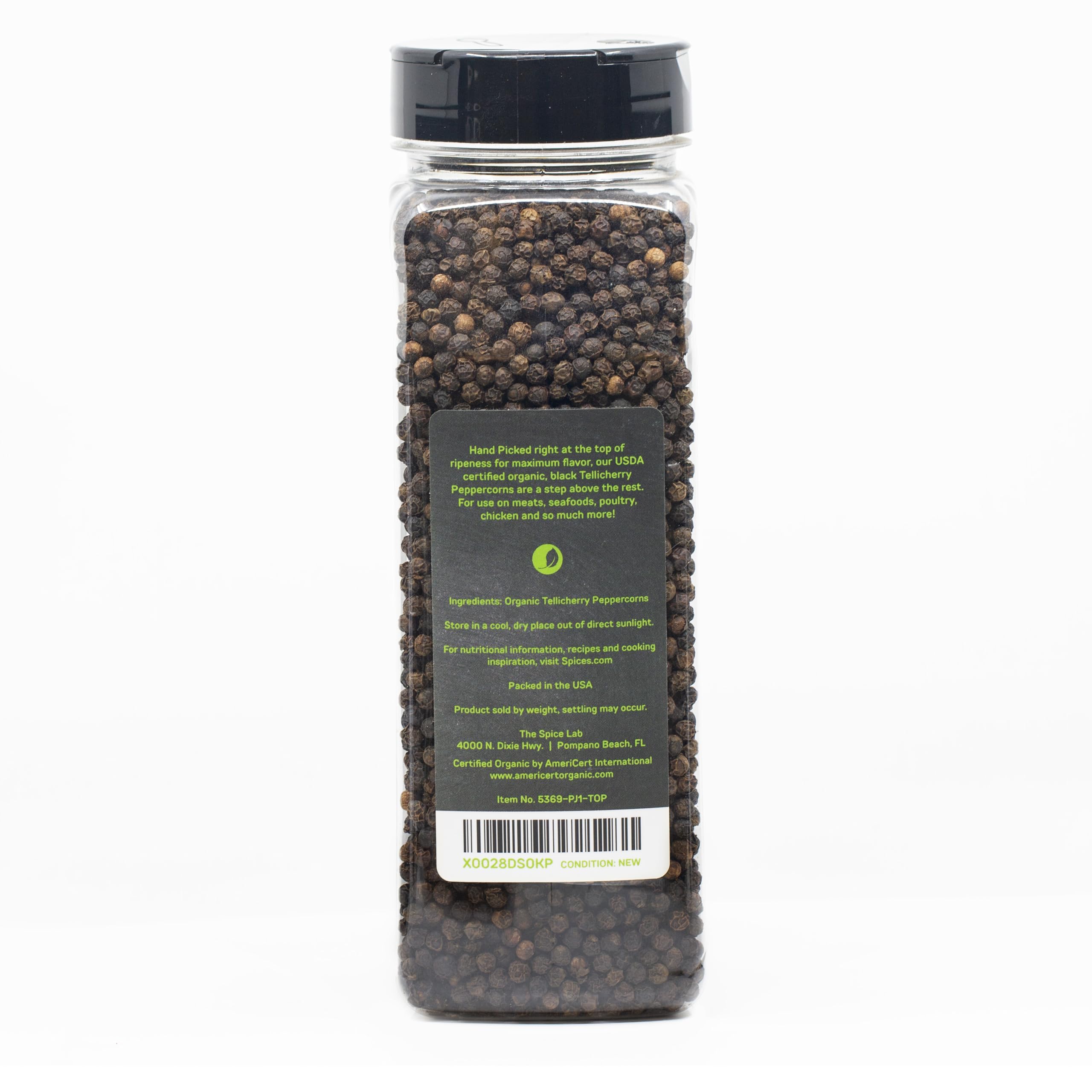 Kitchen counter scene using THE ORGANIC PANTRY peppercorns conveying everyday gourmet benefit