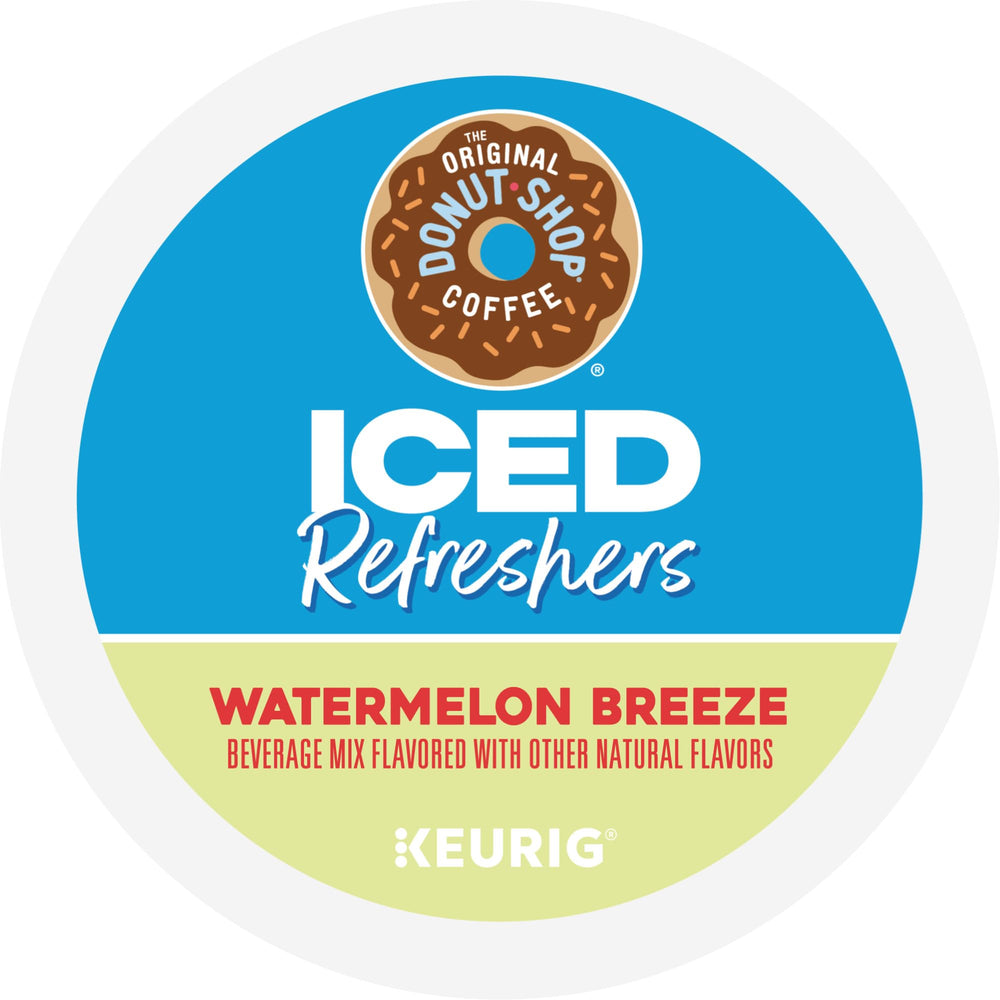 The Original Donut Shop brewed over ice in a tumbler providing a chilled refreshment