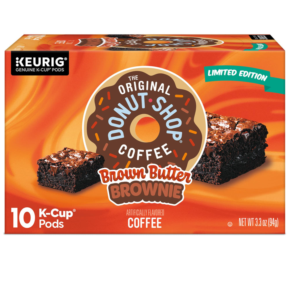 The Original Donut Shop brewed cup steaming hot to show rich brown-butter aroma