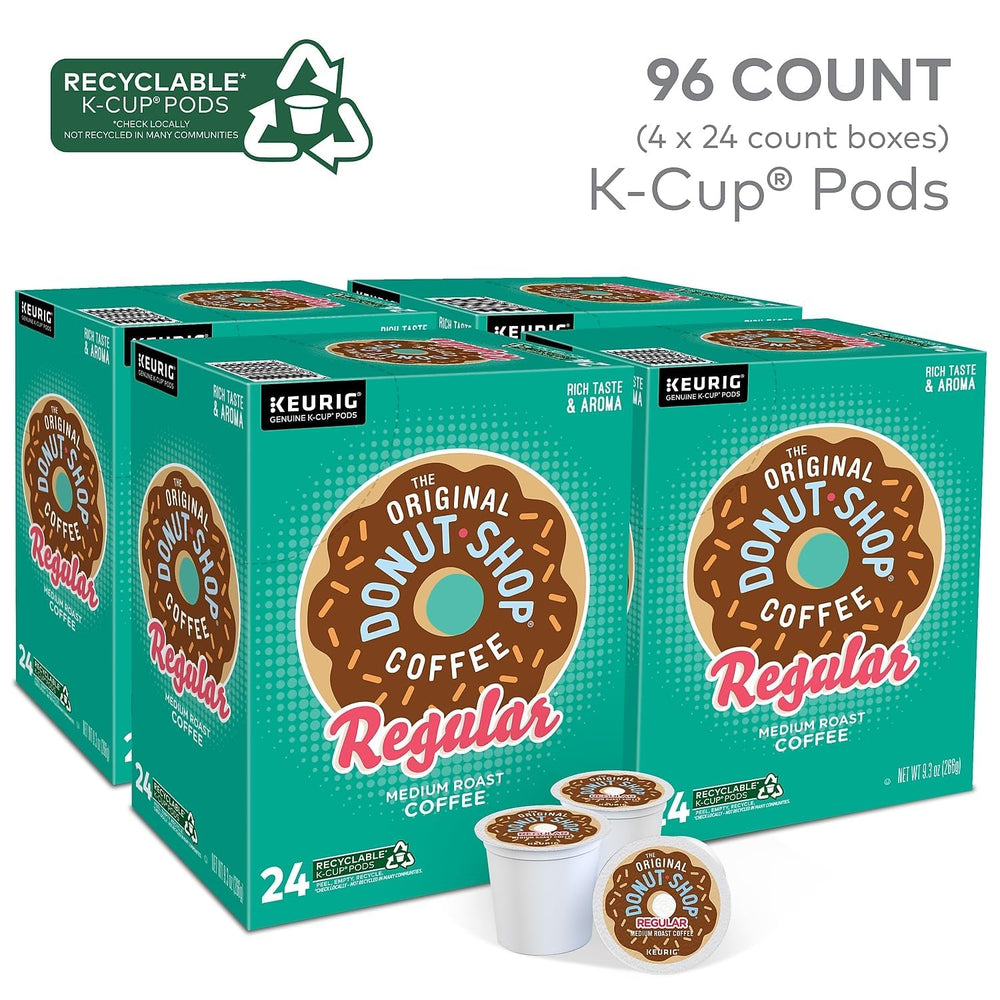 The Original Donut Shop close-up K-Cup pod, clear view of lid and convenience