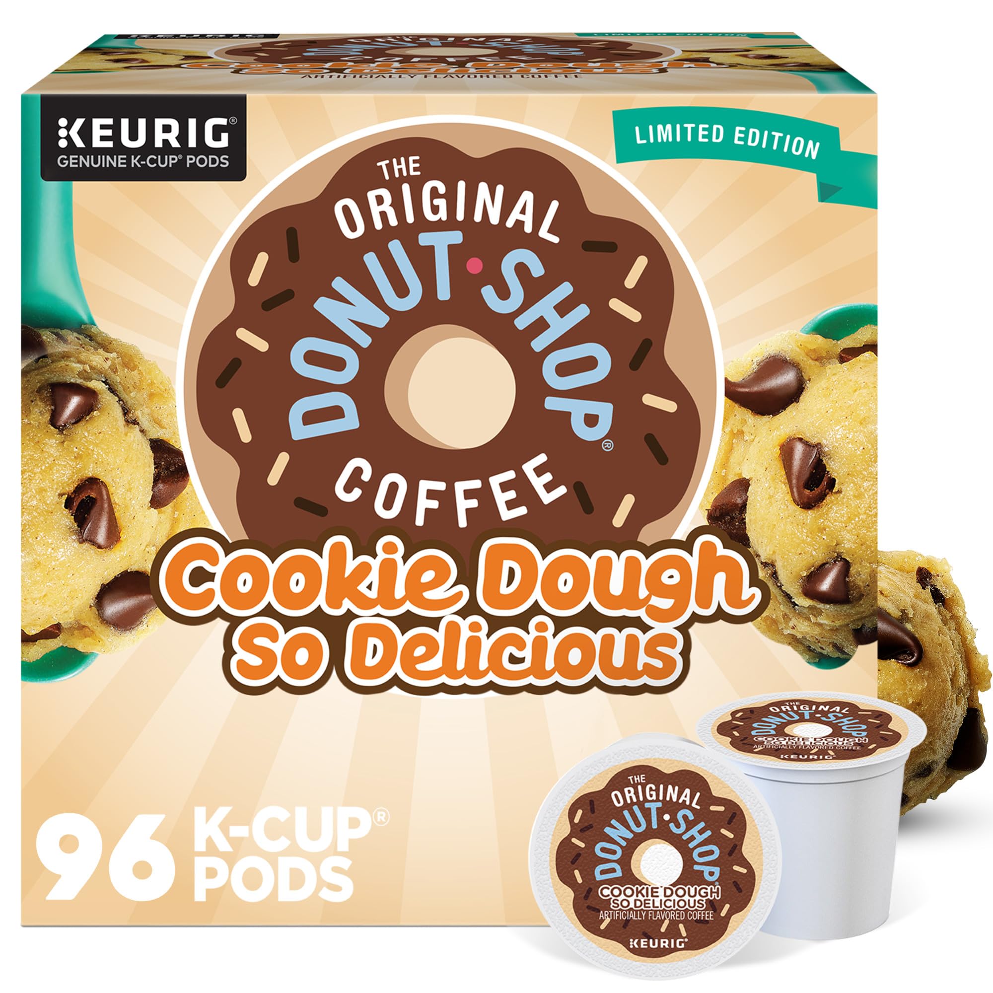 The Original Donut Shop front packaging showing 96-count convenience