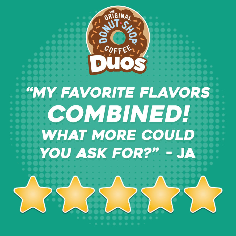 The Original Donut Shop roast and ingredient detail emphasizing medium roast